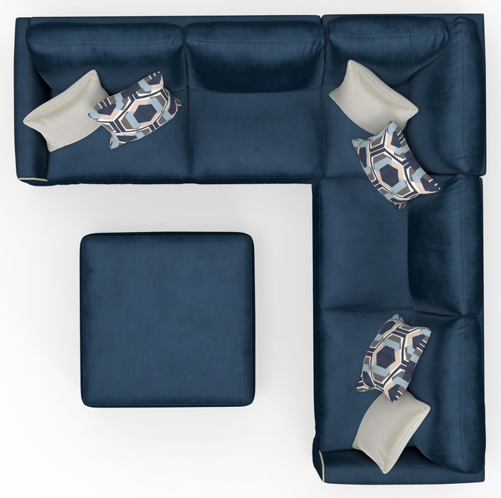 Jetson - Sectional, Accent Pillows & Cocktail Ottoman Set