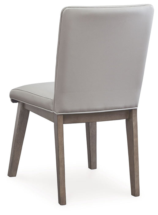 Loyaska - Grayish Brown - Dining Upholstered Side Chair (Set of 2)