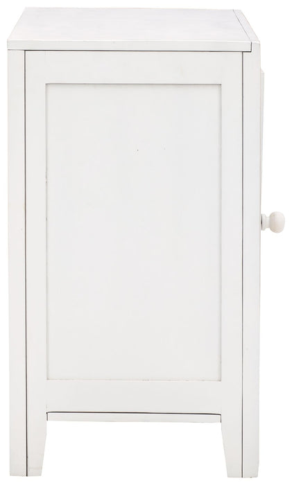 Fossil - White - Accent Cabinet