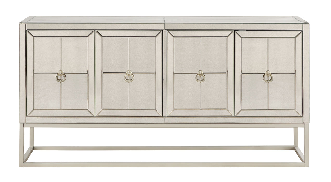 Giselle - Four Door Credenza - Bette Mirror / Gold