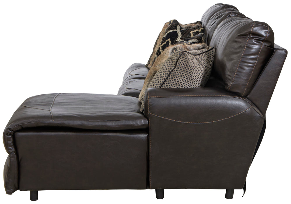 Como - 3 Piece Italian Leather Match Reclining Sofa