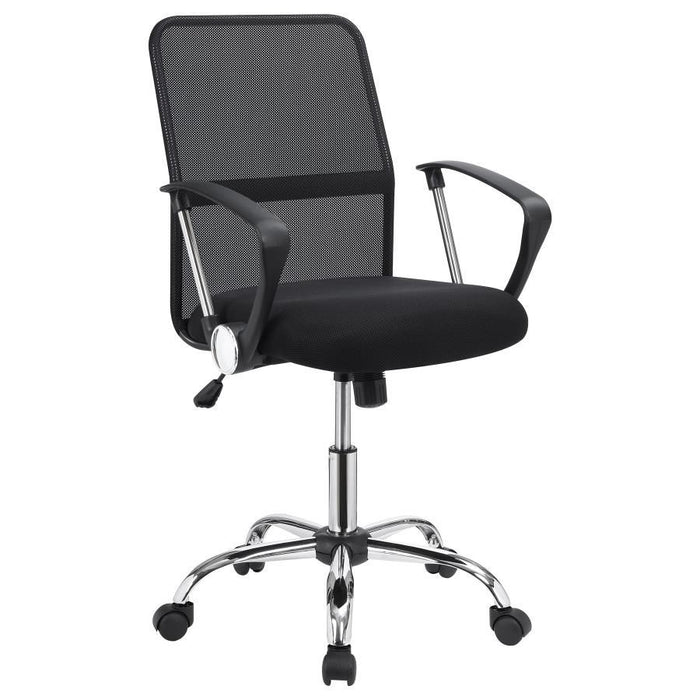 Gerta - Office Chair With Mesh Backrest - Black And Chrome