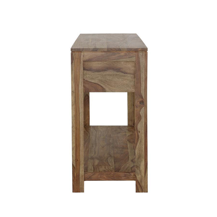 Esther - 3-Drawer Storage Console Table - Natural Sheesham