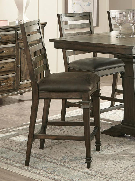 Avenue - Ladder Back Counter Height Chairs (Set of 2) - Brown