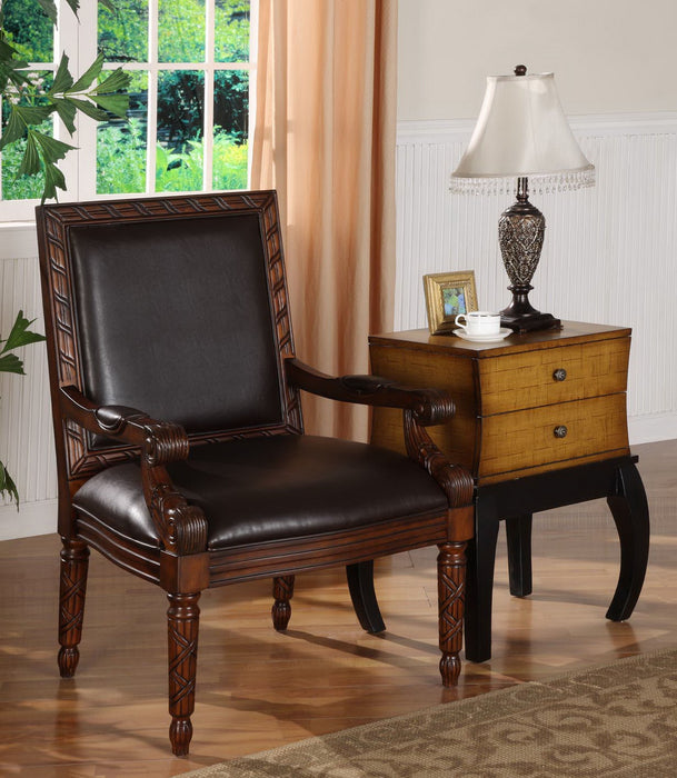 Lenora - Accent Chair - Medium Brown