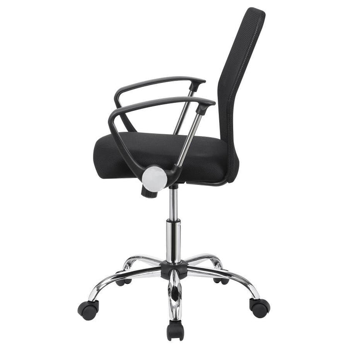 Gerta - Office Chair With Mesh Backrest - Black And Chrome