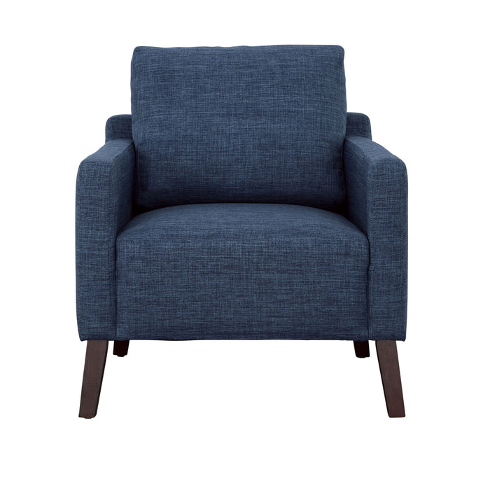 Nashville - Accent Chair - Blue / Espresso