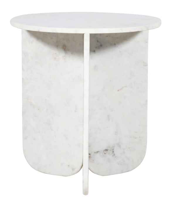 Melbeta - Accent Table - White Marble