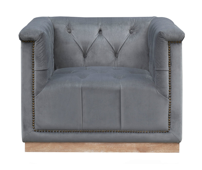 Rown - Accent Chair - Stone Gray