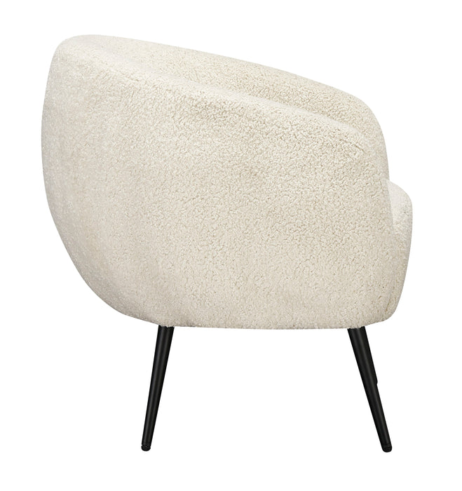 Lyra - Accent Chair - Ivory / Black