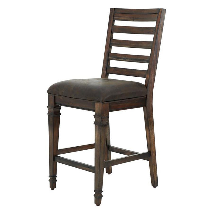 Avenue - Ladder Back Counter Height Chairs (Set of 2) - Brown
