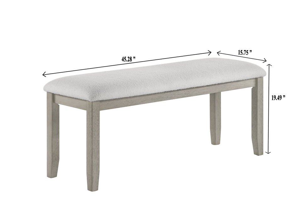 Torrie - Bench - Pearl Silver