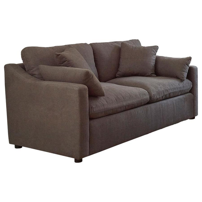 Contrary - Reversible Cushion Loveseat - Charcoal