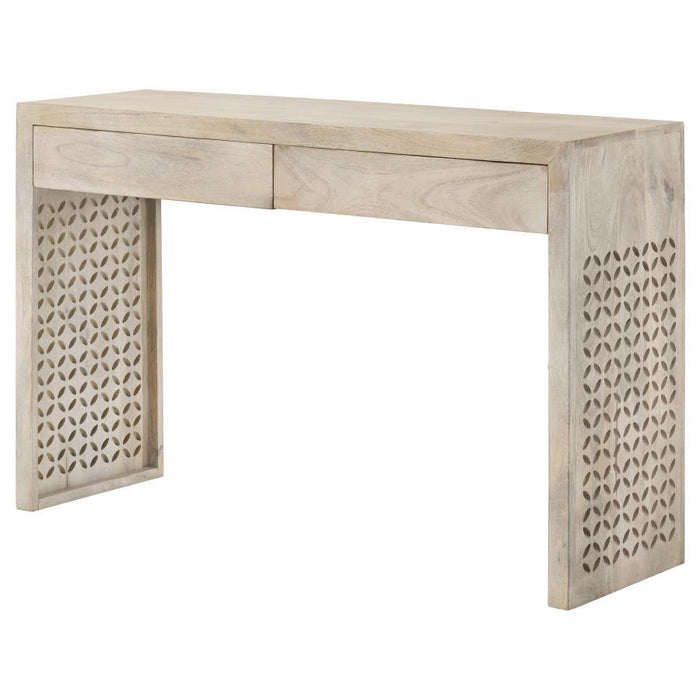 Rickman - Rectangular 2-Drawer Console Table - White Washed