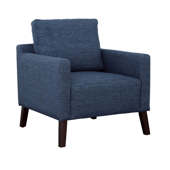Nashville - Accent Chair - Blue / Espresso