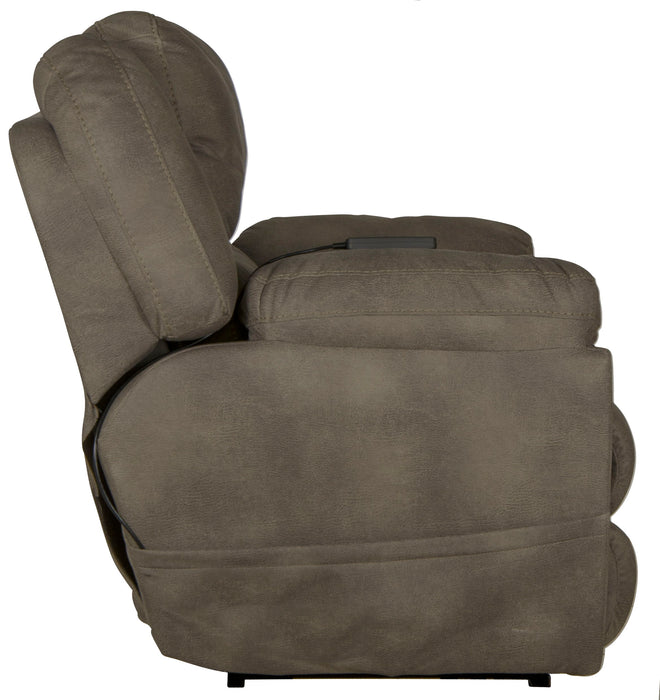 Flynn - Power Lay Flat Recliner with Power Adjustable Headrest & Lumbar and Dual Heat & Massage - Fig