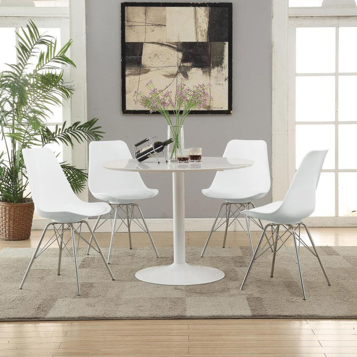 Lowry - Round Dining Set Tulip Table With Eiffel Chairs