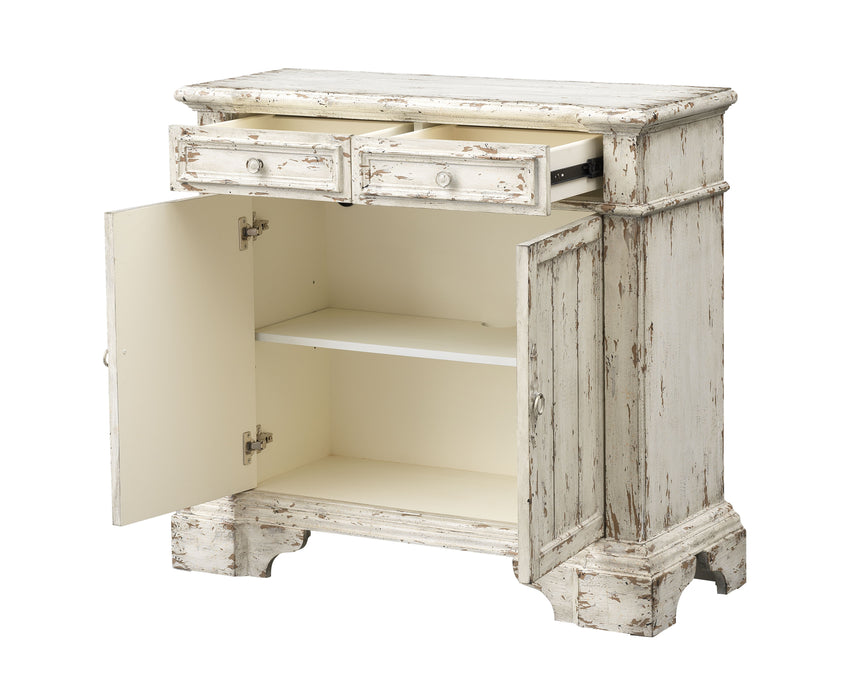 Olivia - Two Door Two Drawer Cabinet - Aged Cream