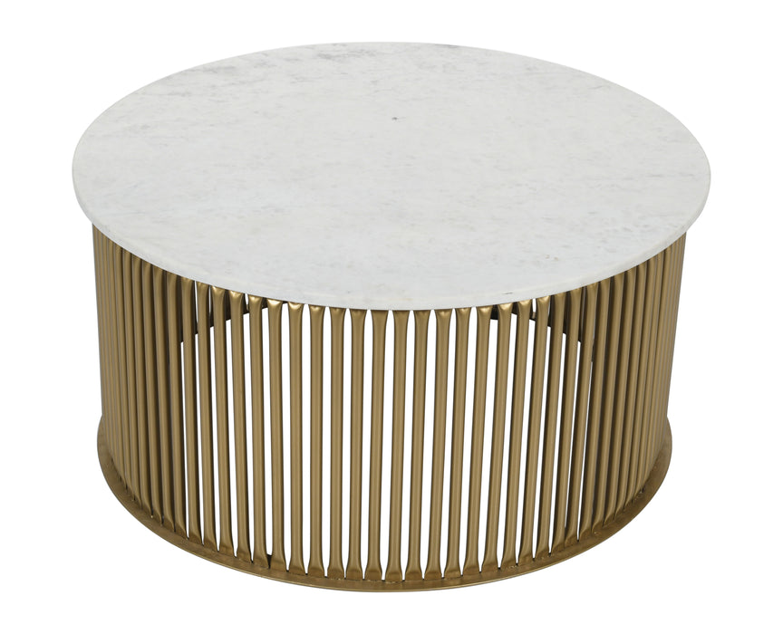 Bella - Cocktail Table - White / Goldtone