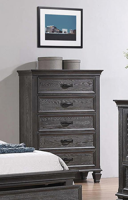 Franco - 5-Drawer Chest - Weathered Sage