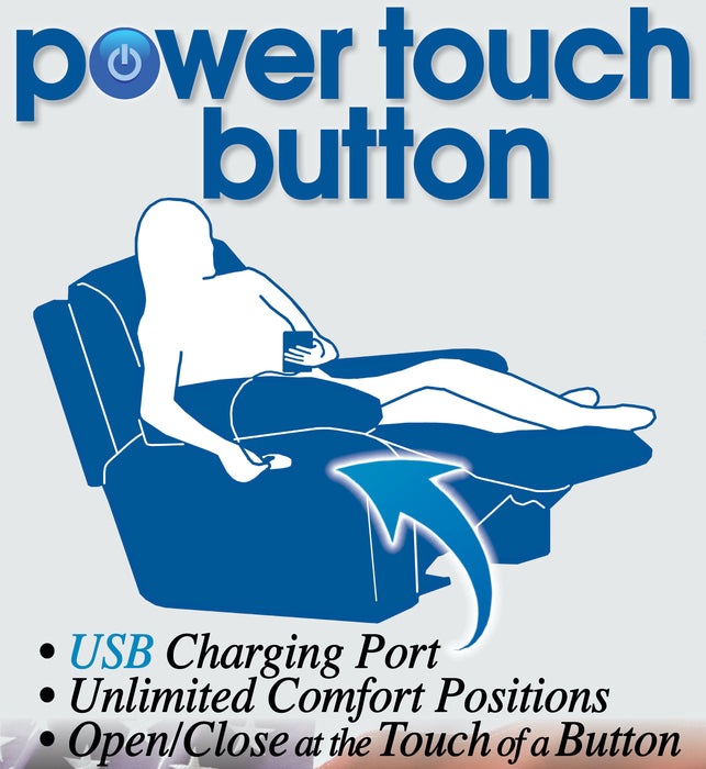 Ferrington - Power Lay Flat Reclining Console Loveseat with Power Adjustable Headrest