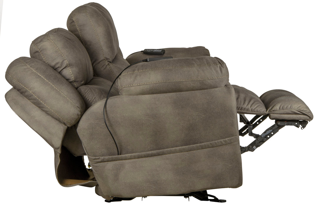 Flynn - Power Lay Flat Rocking Loveseat with Power Adjustable Headrest & Lumbar and Dual Heat & Massage - Fig