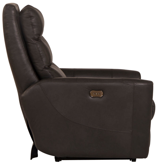 Bosa - Power Recliner - Charcoal - Leather