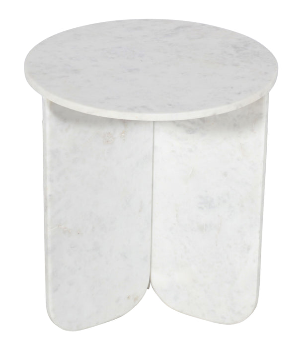 Melbeta - Accent Table - White Marble