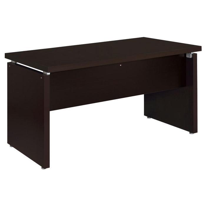 Skylar - 2-Piece Home Office Set L-Shape Desk With File Cabinet - Cappuccino