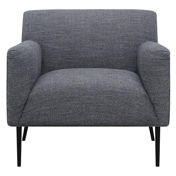 Darlene - Upholstered Tight Back Accent Chair - Charcoal