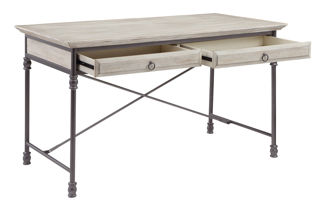 Corbin II - Two Drawer Desk - Sandstone