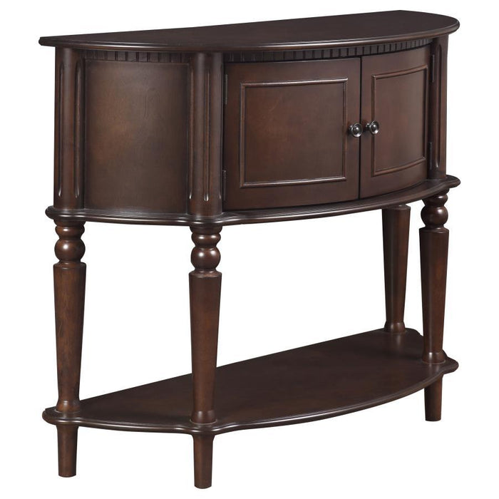 Brenda - Console Table With Curved Front - Brown