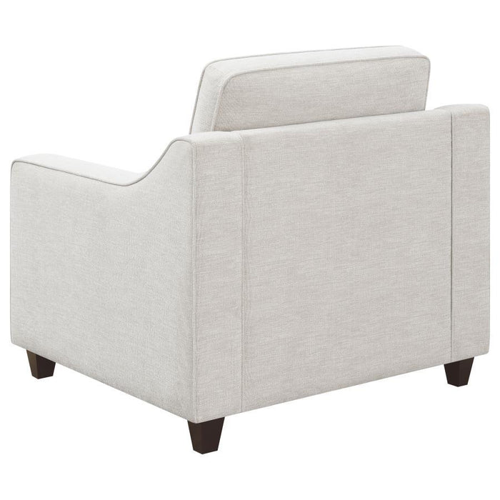 Christine - Upholstered Cushion Back Chair - Beige