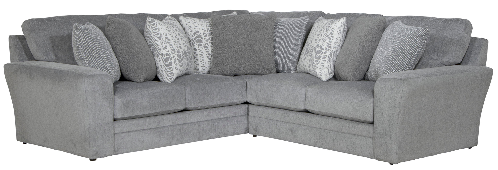 Glacier - 2 Piece Sectional With 9 Included Accent Pillows
