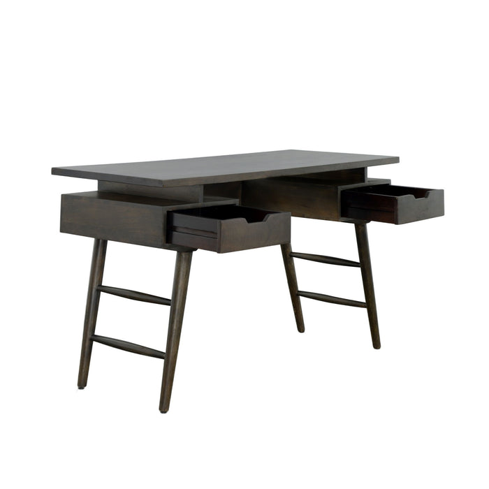 William - Two Drawer Writing Desk - Treehouse Gray